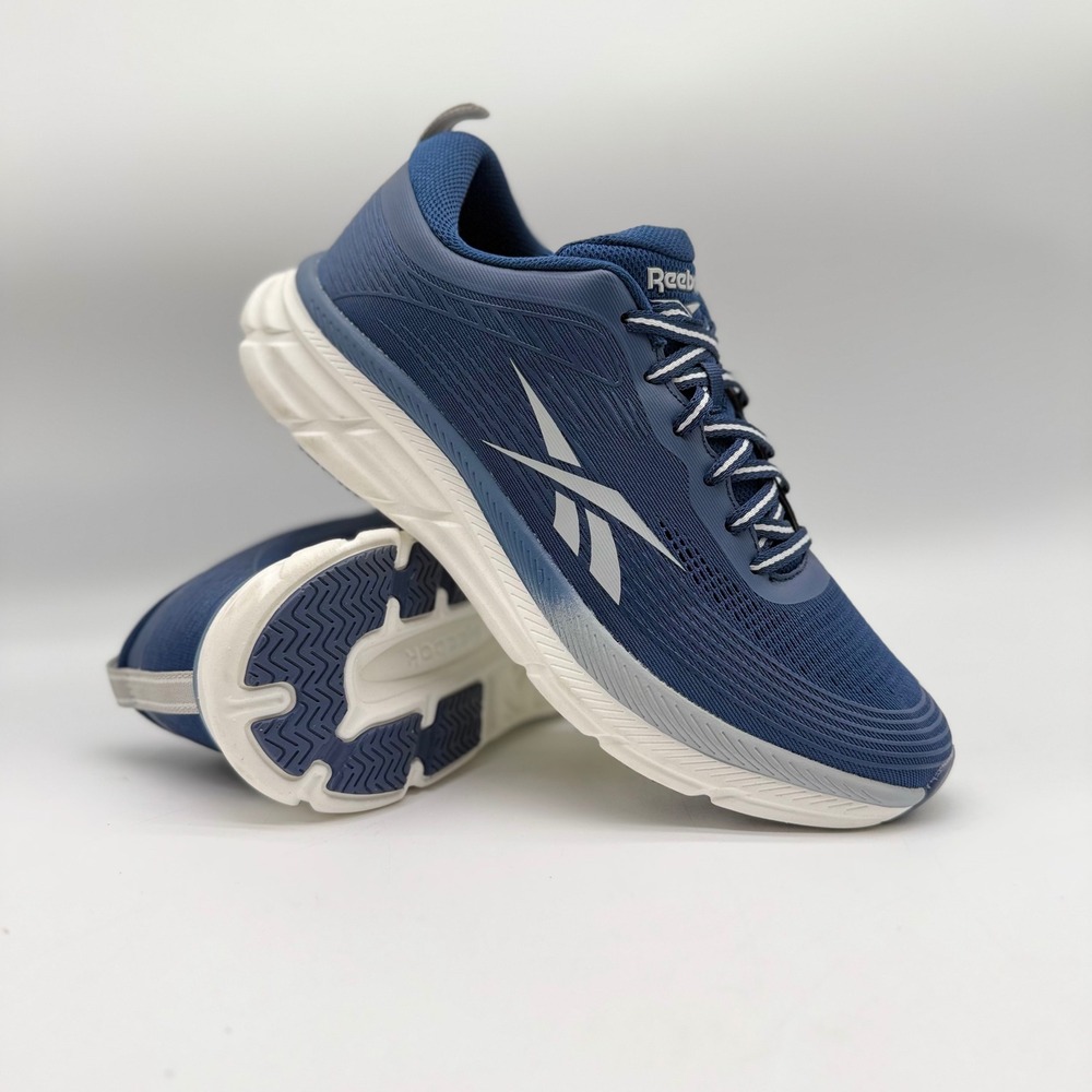 Reebok Mens 10 Road Strider Running Shoes Vector Navy White 100233882